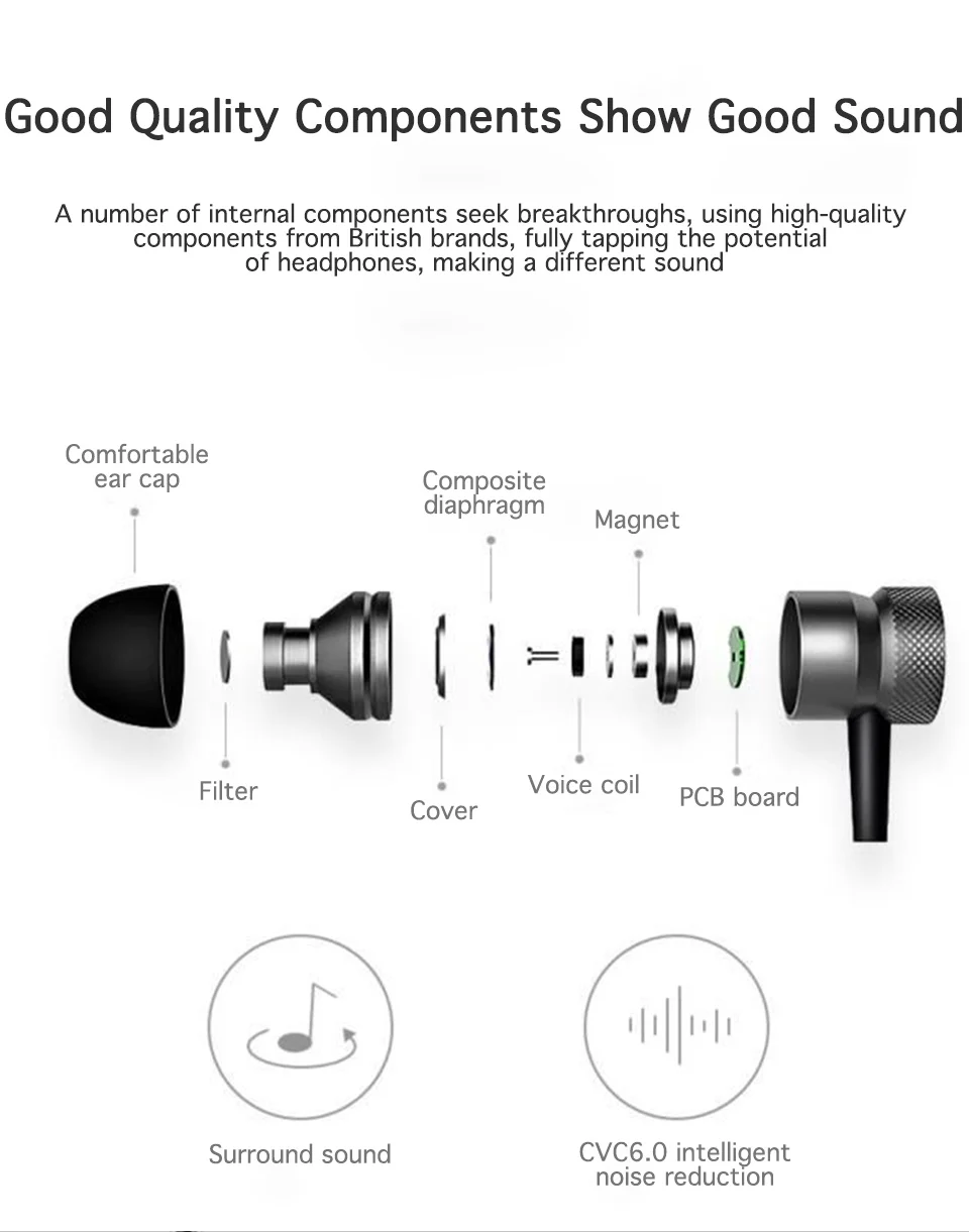 Stereo bluetooth headset wireless headphone bluetooth earphone wireless headphones sports bass support TF card play with mic (5)