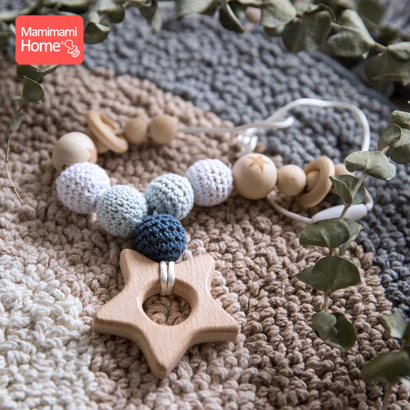 Mamihome 1 шт. Детские деревянный Прорезыватель для зубов Diy плед детского кормления