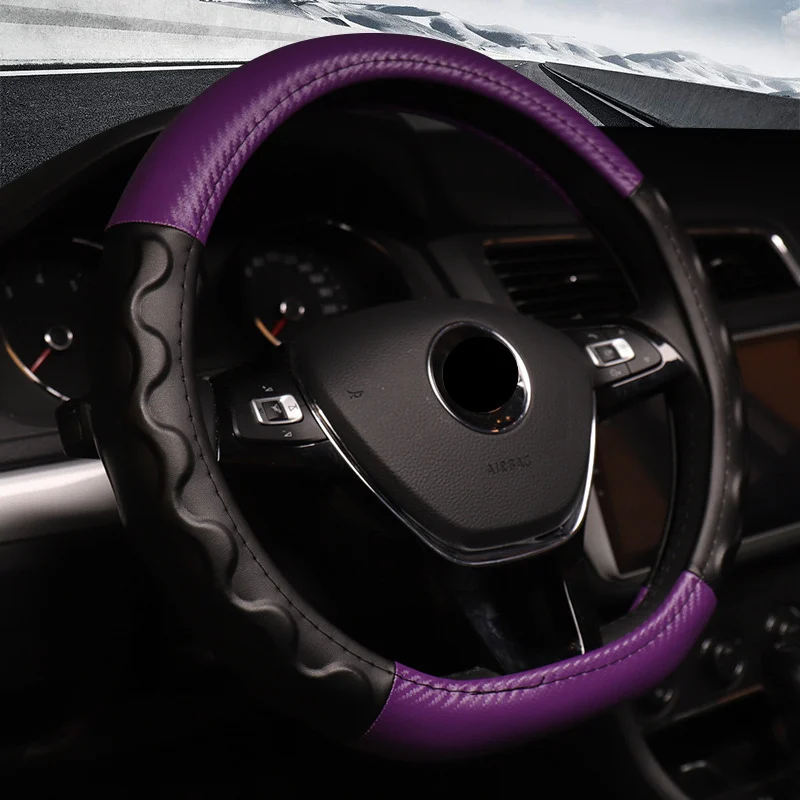 Cubierta de volante de piel con purpurina para las mujeres