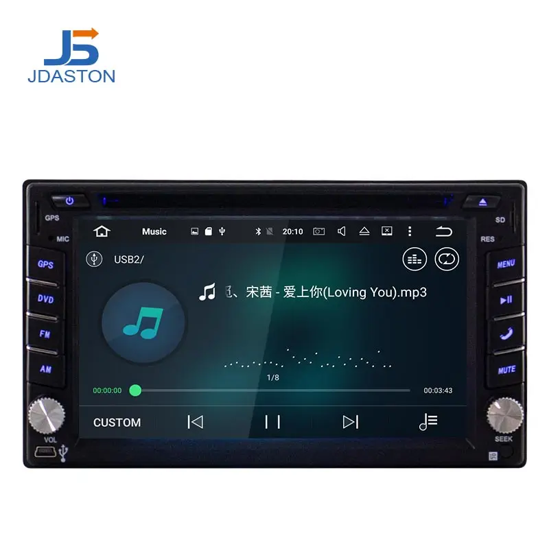 Clearance JDASTON 2 Din Android 8.0 Car Multimedia DVD Player For Peugeot 307 Nissan Volkswagen Passat Toyota Radio GPS Octa Core 4G+32G 2