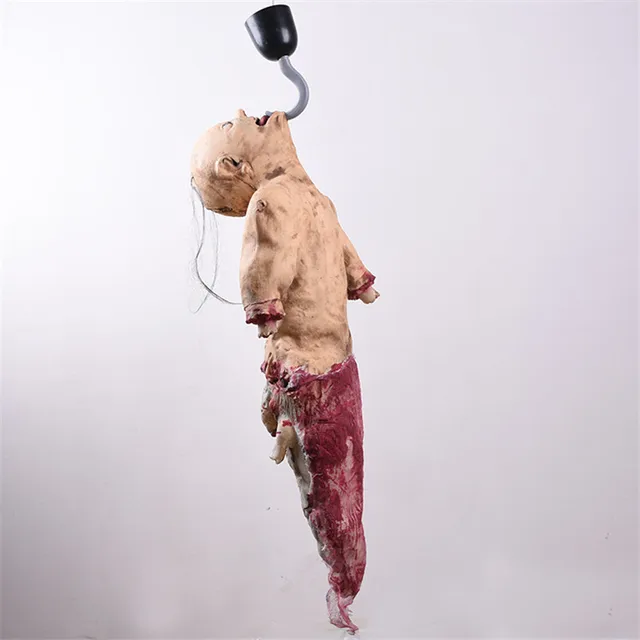 Cheap House Decor Simulation Hanging Ghost Room Haunted House Horror Zombie Reaper Hanging Party Decoration Creepy Props Rotten Corpse