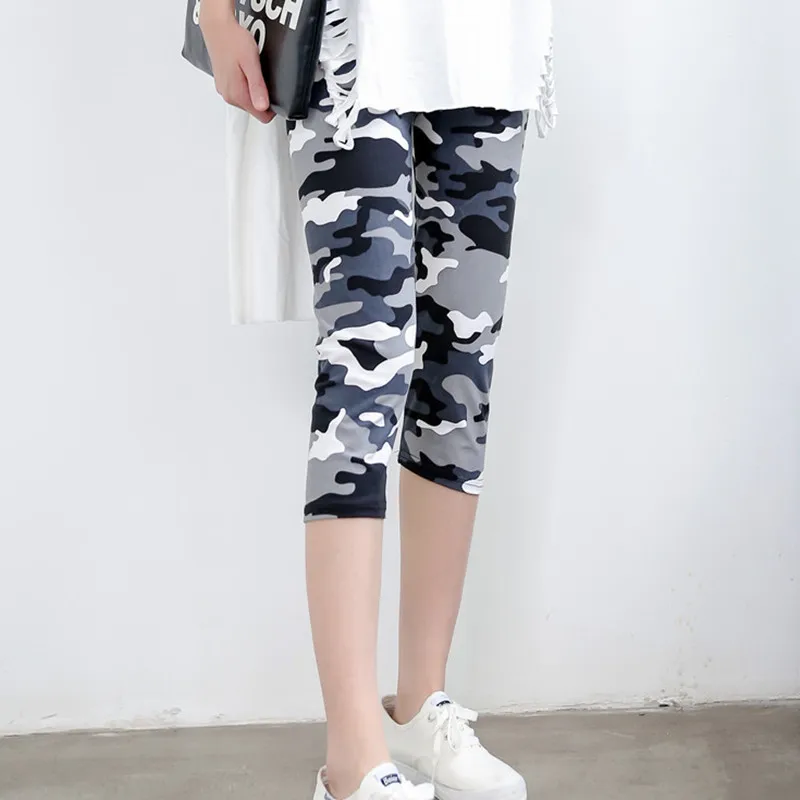 Camouflage Print Mid-Calf Leggings For Women Slim Casual Elastic Capri Pants Legging Summer Female Stretch Leggings Calzas Mujer Camouflage Print Mid-Calf Leggings For Women Slim Casual Elastic Capri Pants Legging Summer Female Stretch Leggings Calzas Mujer