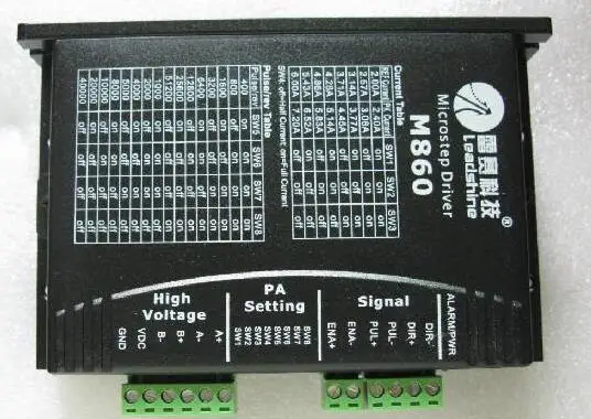 

2 phase Leadshine M860 stepper motor driver CNC 24-80VDC output 2.0A-6A for nema 34 stepper motor