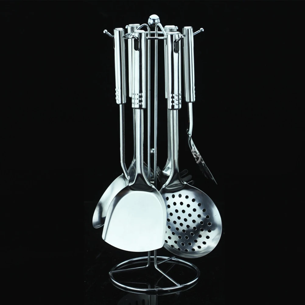 7 PCS Kitchen Tool Set Stainless Steel Cooking Tools Utensils Spoon Utensil 7 PCS Kitchen Tool Set Stainless Steel Cooking Tools Utensils Spoon Utensil