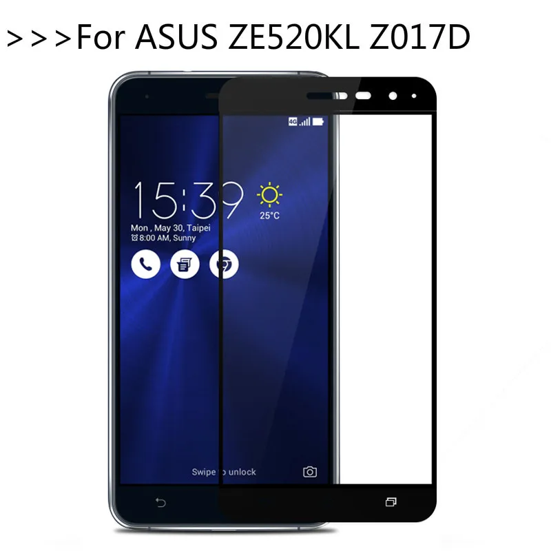 3D закаленное стекло для ASUS ZenFone 3 5,2 ZE520KL полное покрытие экрана Защитная пленка для ASUS Z017D