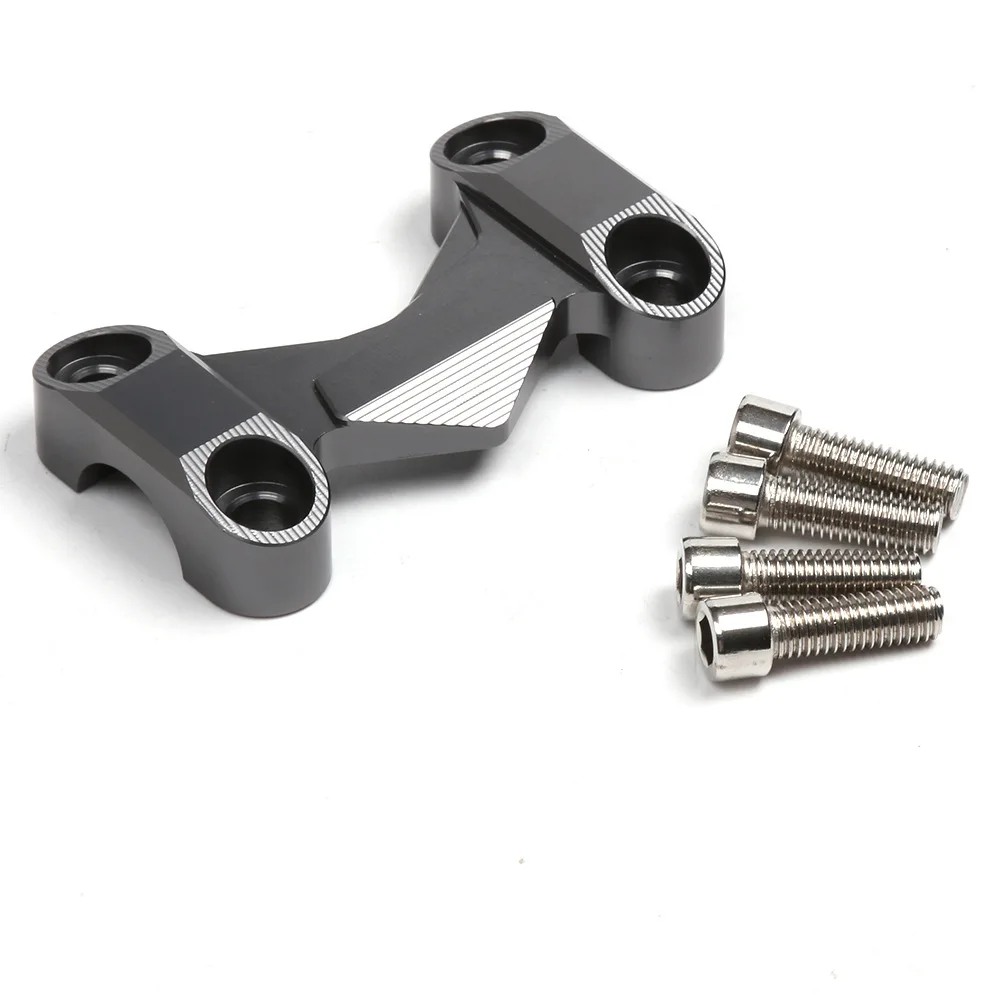 For kawasaki Z125 Z 125 2015 2016 2017 Motorcycle Handlebar Risers Top cover Handle Bar Fat Bar Riser Mount Clamp Top Cover CNC Aluminum Motorbike Accessories