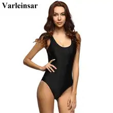 9 цветов S-6XL размера плюс с глубоким вырезом на спине Женская одежда для плавания цельный купальник женский купальный костюм купальник монокини для женщин V128