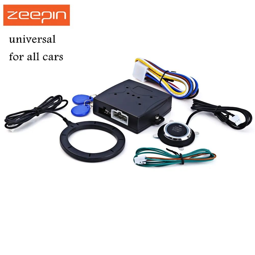 

Auto Car Alarm Car Engine Push Start Button RFID Lock Ignition Starter Keyless Entry Start Stop Immobilizer Anti-theft System