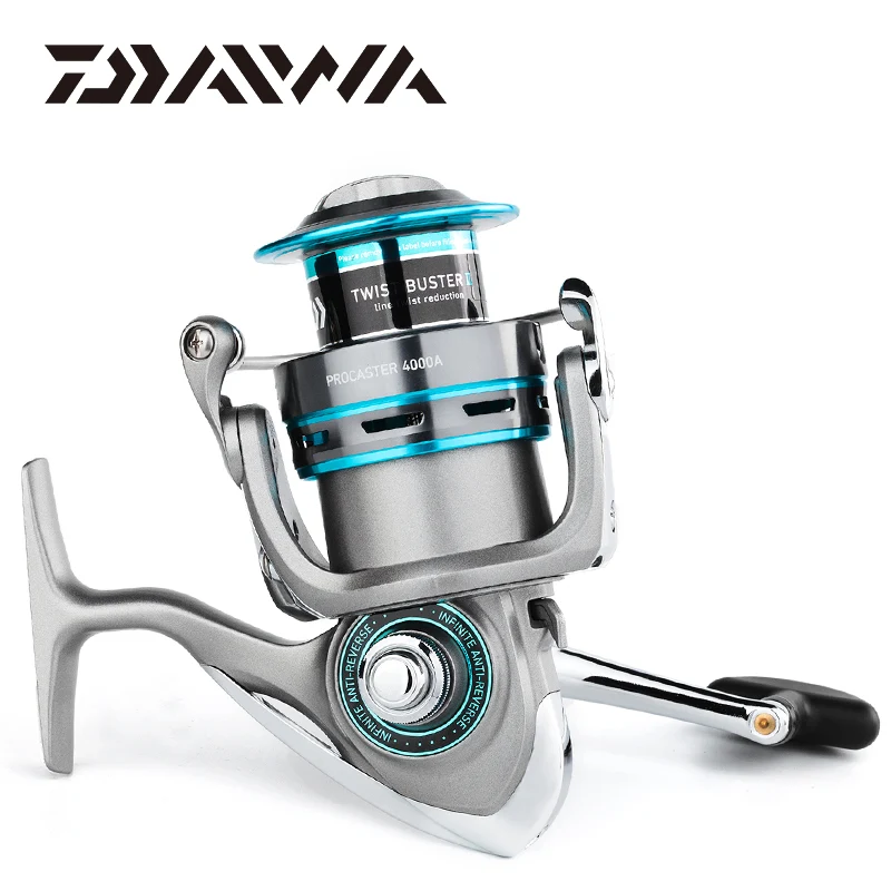 Оригинальная спиннинговая Рыболовная катушка DAIWA PROCASTER 2000/2500/3000/4000A 7BB Carretilha Moulinet Peche в соленой воде+ запасная металлическая катушка