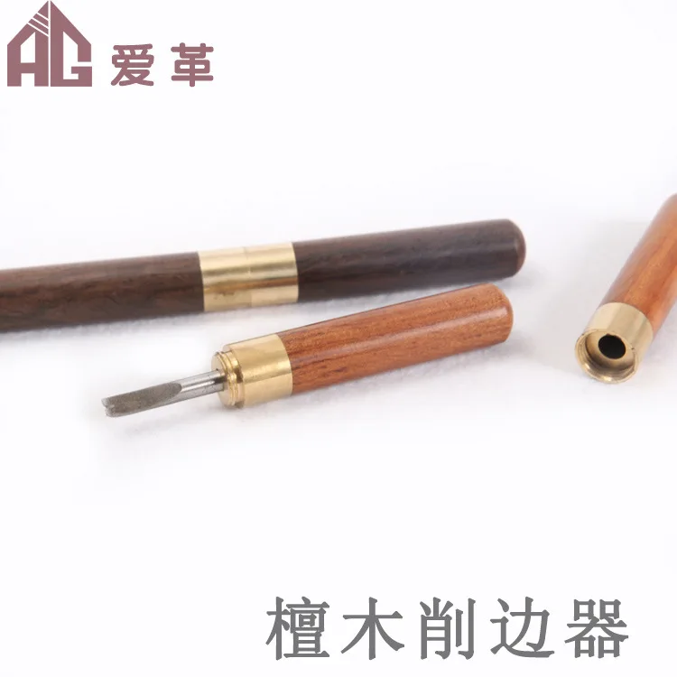 Skiving Beveler DIY Handmade Leather Craft Keen Edge Cutting Tools Metal and Wooden Handle | Дом и сад