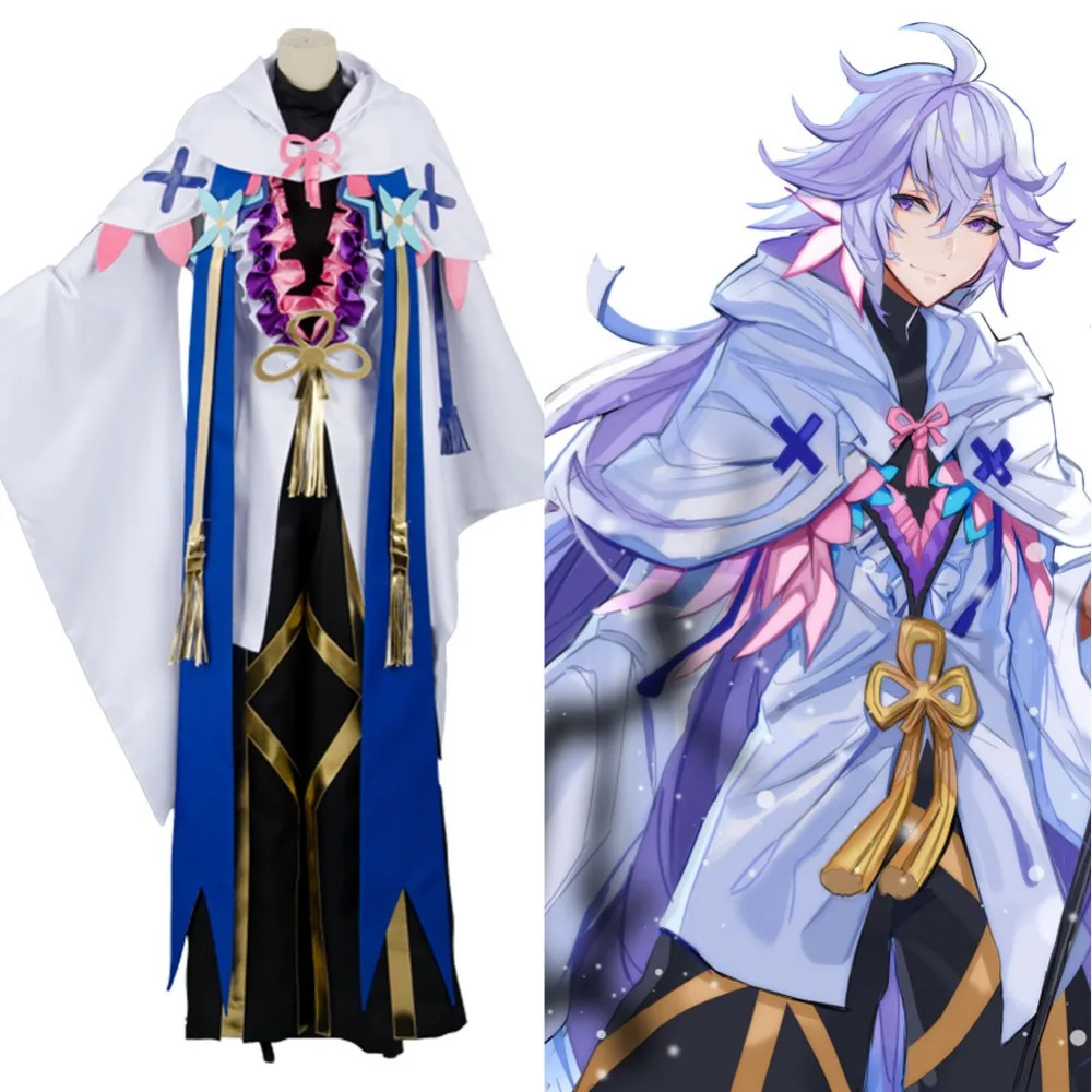 Anime Fate Grand Order Merlin Ambrosius Cosplay Costume Cloak Headwear Kimono Pants Shirt Full Set Cosplay Costume Cloak Costumeanime Cloaks Aliexpress