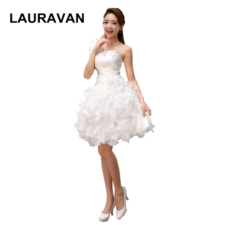 

light yellow ivory red beautiful bridemaids girls bridesmaid short party dresses for teens one shoulder dress wedding