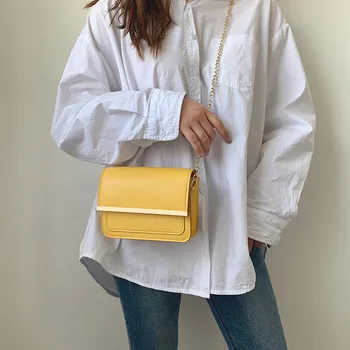 

Womens Bag Solid Color Casual Wild Square Trend Single Shoulder Messenger taschen women bolsa masculina sac femme torebka damska