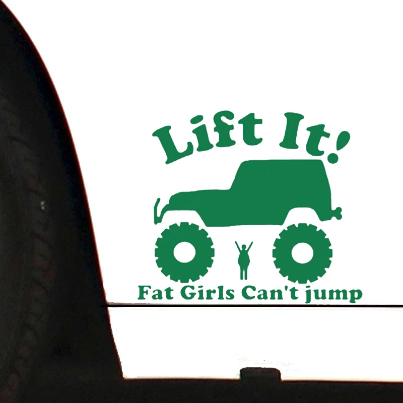 Lift It Fat Girls Cant Jump Off Road Car Truck Window Laptop Decal Sticker Lift It Fat Girls Cant Jump Off Road Car Truck Window Laptop Decal Sticker