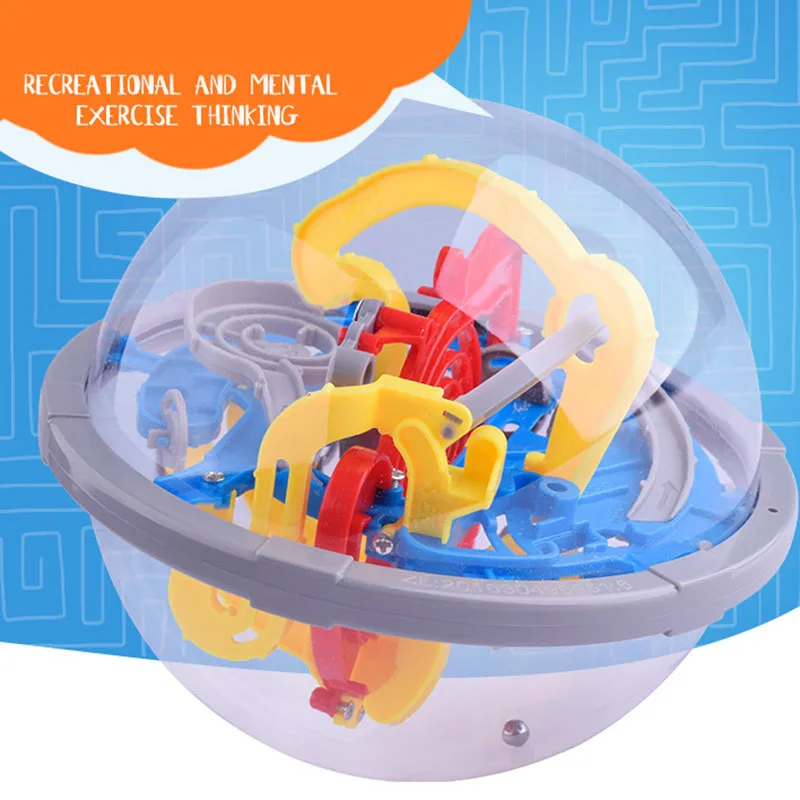 

3D Labyrinth Intellect Ball Balance Barrier Magic Maze Puzzle Toy Children Educational Toy YJS Dropship