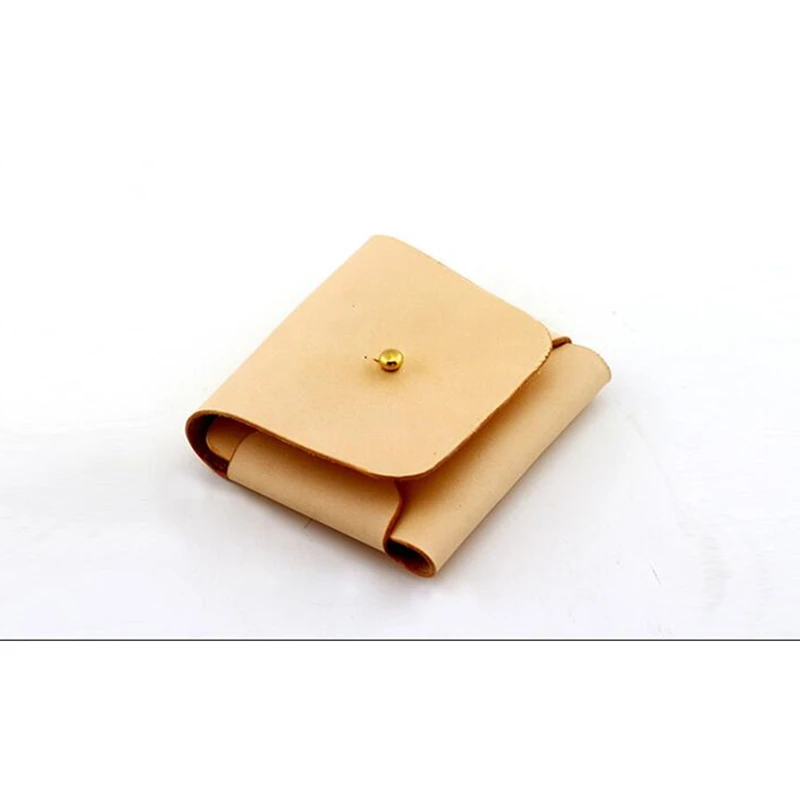 Clear Acrylic Leather Pattern Mini Coin Purse Wallet Template 9.5x10x1cm DIY Leathercraft Sewing Pattern for Handmade Wallets