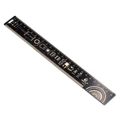 25 см линейка электронщика для электронных инженеров измерительный инструмент резисторный конденсатор чип IC SMD диодный транзистор PCB