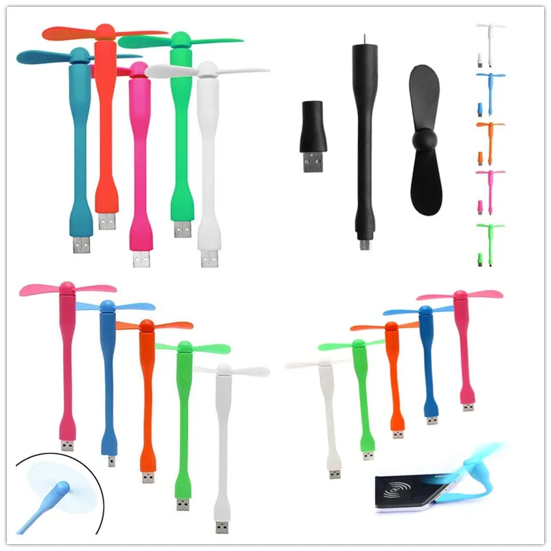 

1Pcs Flexible 13cm USB Mini Fan For All Power Supply USB Creative Output PC Power Bank & Notebook & Computer Summer Gadget