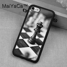 MaiYaCa piezas de ajedrez impresas teléfono carcasa para iPhone 6 6s suave TPU cubierta protectora completa para iPhone 6 6s fundas Coque