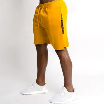 

New Summer Men Gyms Shorts Calf-Length Fitness Bodybuilding Fashion Casual Joggers Workout Beach Short Pants Sweatpants