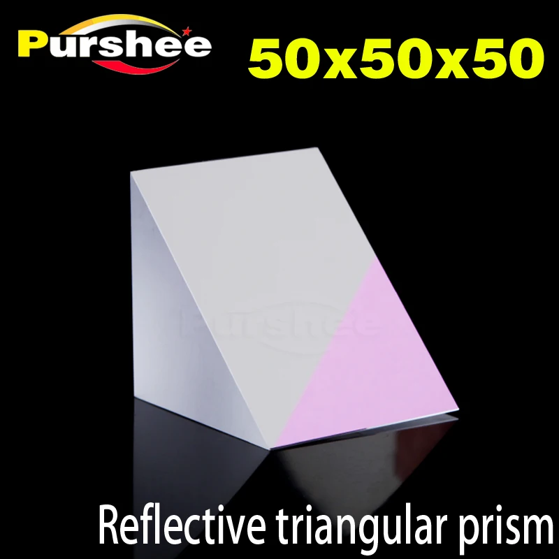 

Optical glass triangular prism with reflecting film(50x50x50mm)