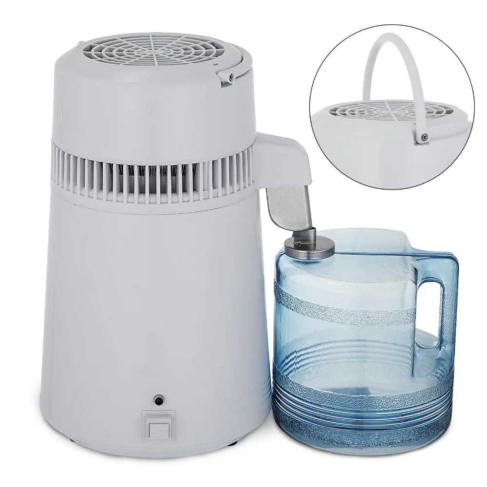 

304 Stainless Steel Water Distiller 4L Pure Water Purifier Filter Machine 750W