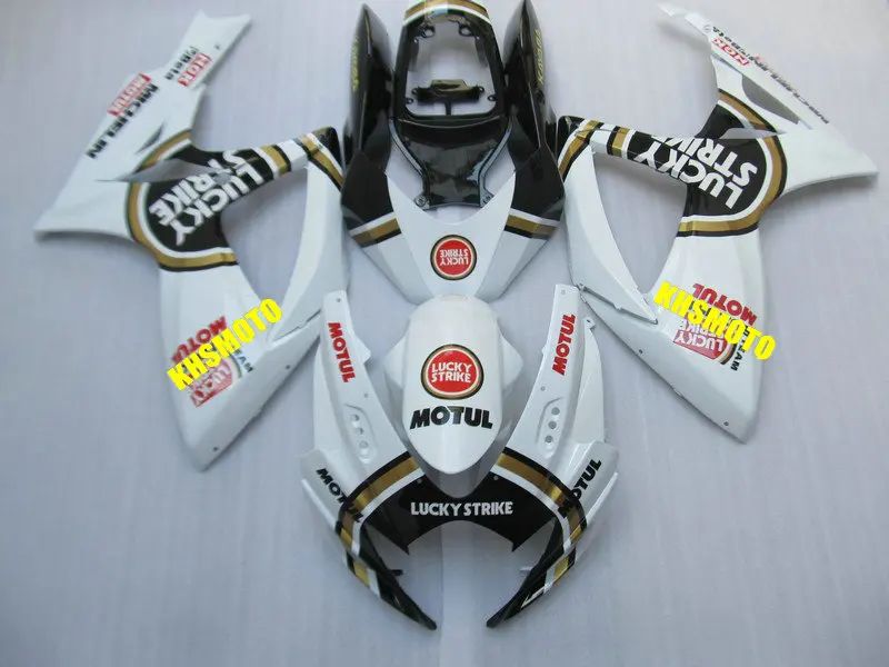 

Injection mold Fairing Kit for SUZUKI GSXR 600 750 K6 06 07 GSXR600 GSXR750 2006 2007 ABS White black Fairings set+7gifts SD59