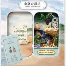 DIY Миниатюрный Кукольный дом ручной работы кукольный дом мебель 3D деревянные макеты кукольного домика игрушки на Рождество и день рождения подарок