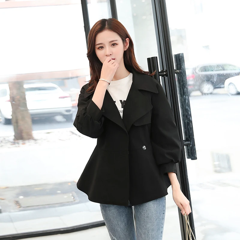 Bri Casaco Feminino 2019 Short Trench Coat For Women Autumn Spring Women's Windbreaker Outwear Trench Female Bri Casaco Feminino 2019 Short Trench Coat For Women Autumn Spring Women's Windbreaker Outwear Trench Female