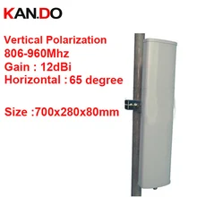 Телефон антенный усилитель 12dbi вертикальной поляризации 65 градусов 806-960 мГц Панель GSM антенна базовой станции использовать gsm и CDMA антенна