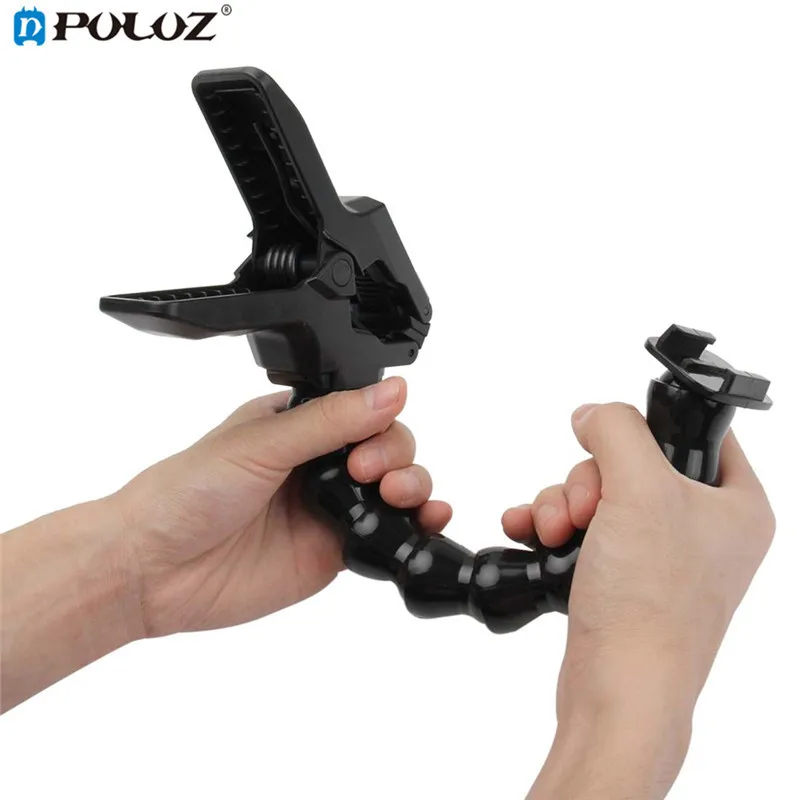 

PULUZ Action Sports Cameras Jaws Flex Clamp Mount Adjustable Neck for GoPro HERO5 HERO4 Session for GO PRO Accessories Camera