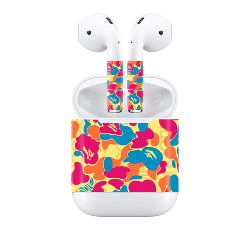 Профессиональные фабричные Поставки кожи стикер для Apple Airpods виниловые наклейки