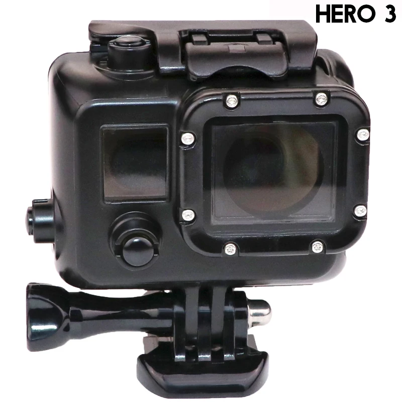 

For GoPro hero3 Waterproof Case Blackout Box GoPro hero 3 40M UnderWater Protective Black Housing For GoPro hero 3 Accessories