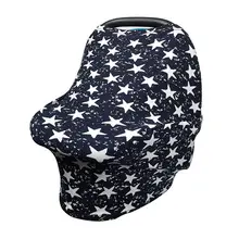 Чехол для детского автокресла с мультяшным принтом, чехол для кормления, Многофункциональный эластичный шарф для кормления грудью