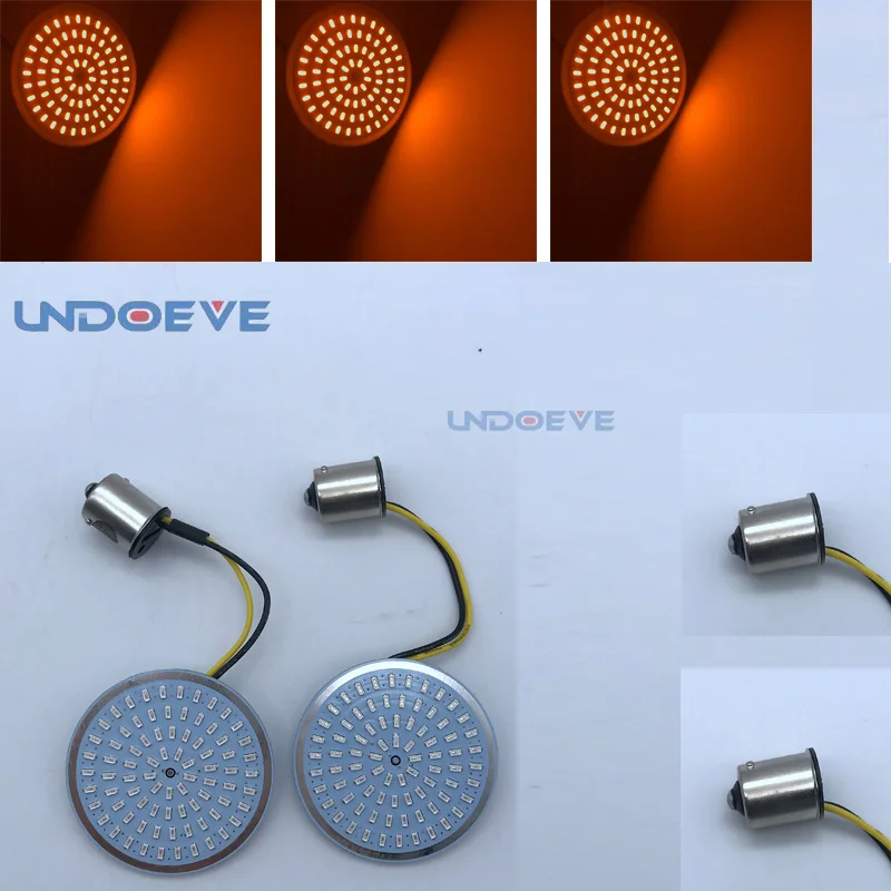 

Motorcycle Bullet Amber and red LED Turn Signal Light 1156 Inserts For Motorcycles Sportster XL Electra Tri Glide Softails
