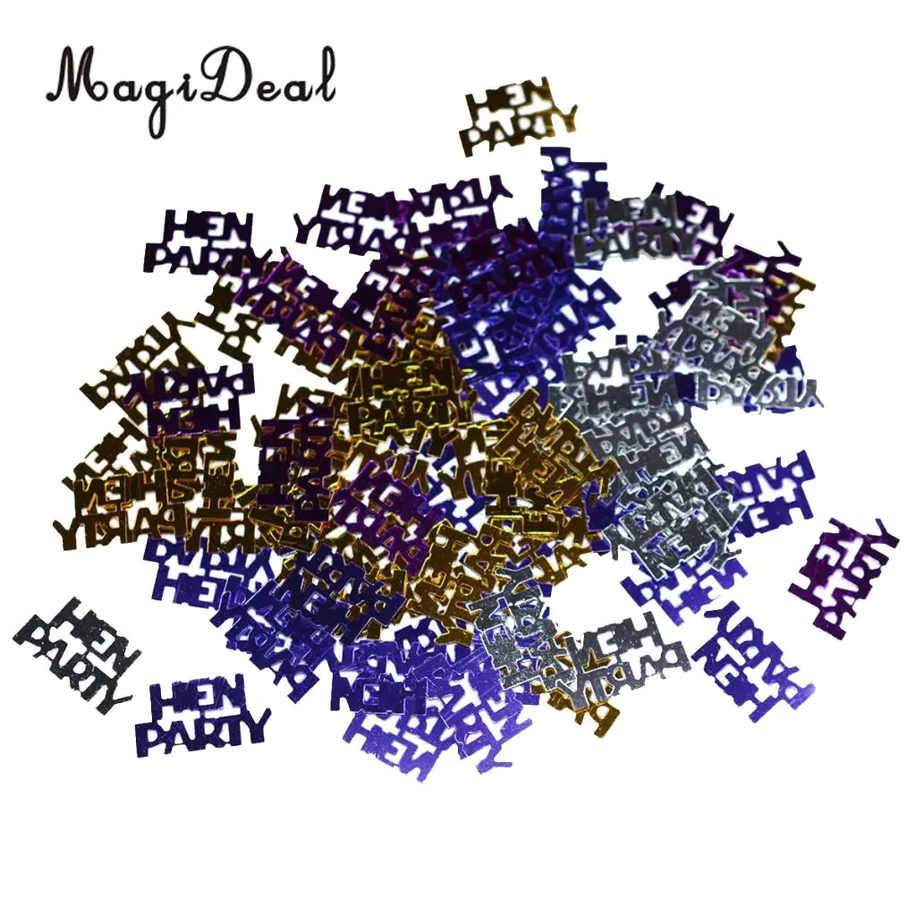 MagiDeal Hen Party Confetti Bachelorette Girls Night Table Scatters Decor DIY Crafts Confetti 