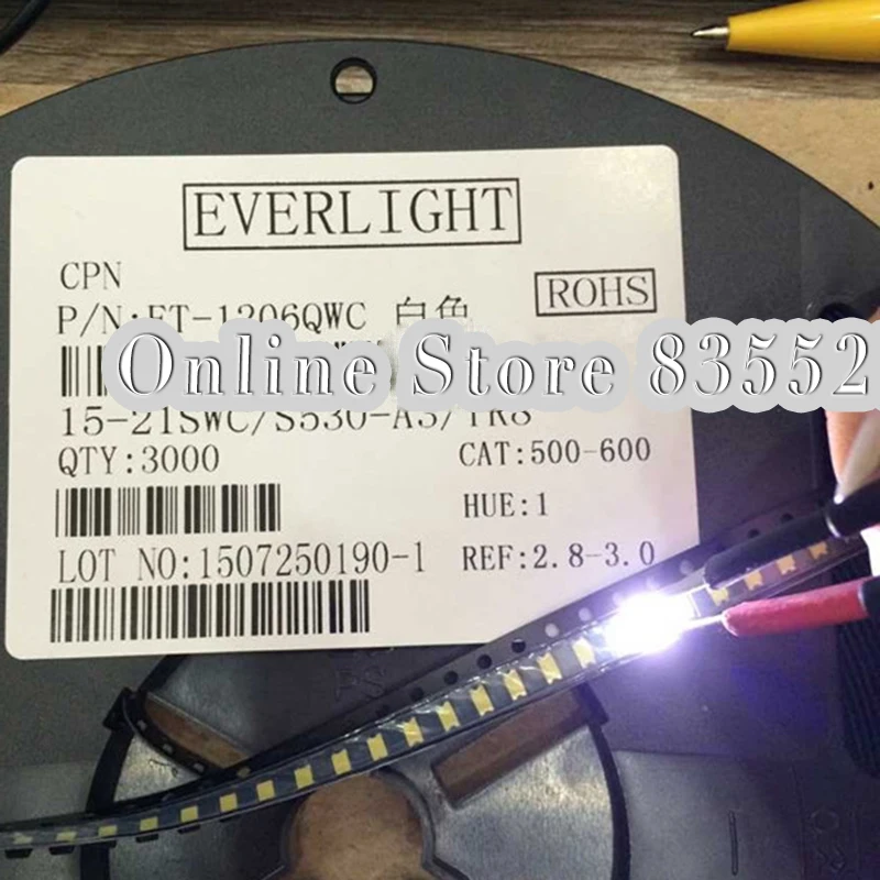 10pcs 1206 3216 Red Light SMD Pre-Wired LED Diodes Soldered 20cm Length Lamp