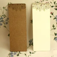 24 шт винтажные закладки Сделай Сам крафт-бумага бирка с цветочным принтом открытка для сообщений бирка 15x4 см