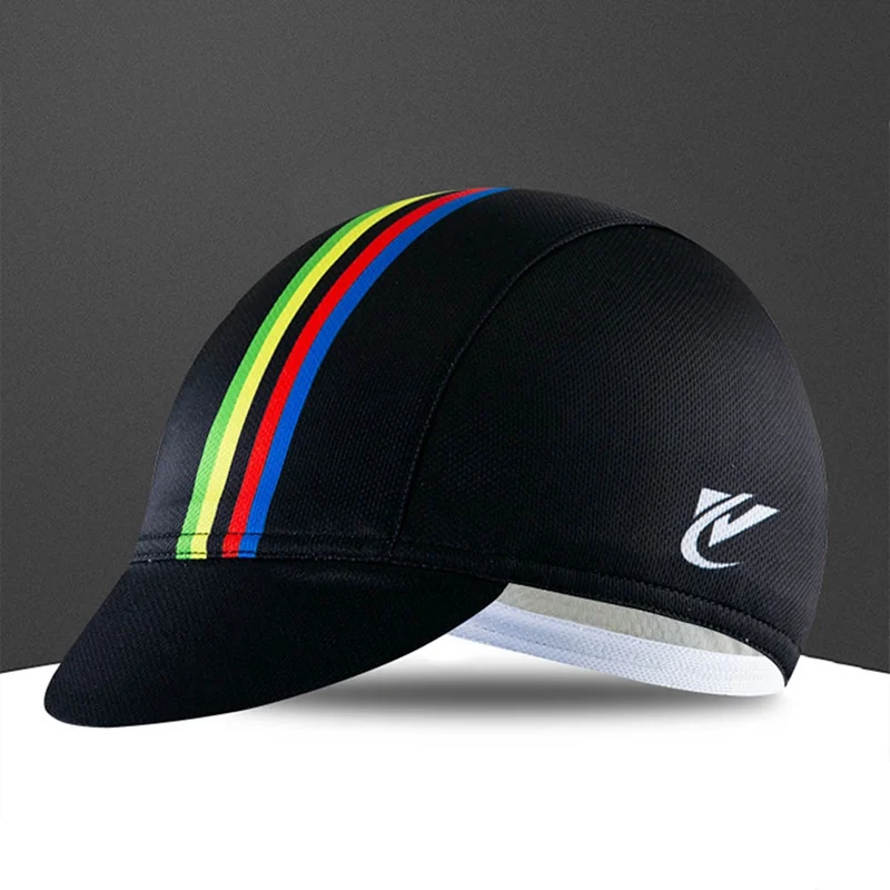 Быстросохнущая велосипедная Кепка из полиэстера, велосипедная Кепка для мужчин и женщин, дышащая разноцветная сетчатая ткань, свободный размер, шапки для верховой езды - Цвет: MC1