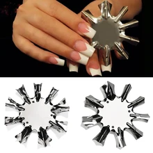 Форма для ногтей, инструмент для дизайна, триммер для рисования, наконечники для ногтей, аксессуары для ногтей из нержавеющей стали