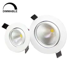 1pcs 5w / 10w cob down light recessed lighting led ceiling light home light white and warm white nature white Dimmable
