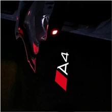 2x светодиодные двери автомобиля светильник Logo проектор Ghost Shadow светильник автомобиля приветствуем светильник для Audi A3 A4 A6 A5 B4 B5 B6 C4 C5 C6