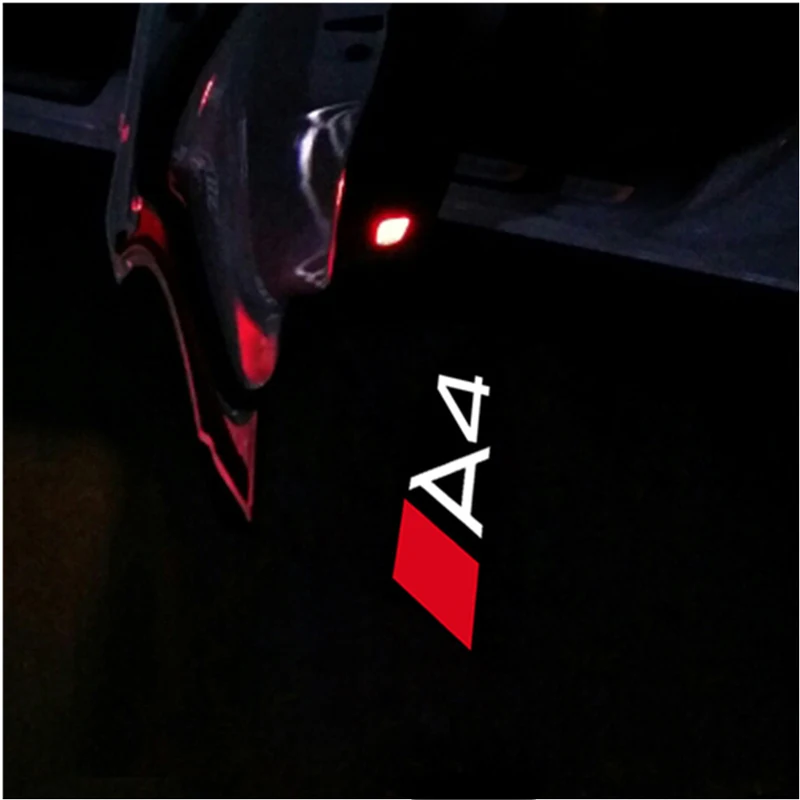 

2x Led Car Door Light Logo Projector Ghost Shadow Light Car Welcome Light For Audi A3 A4 A6 A5 B4 B5 B6 C4 C5 C6
