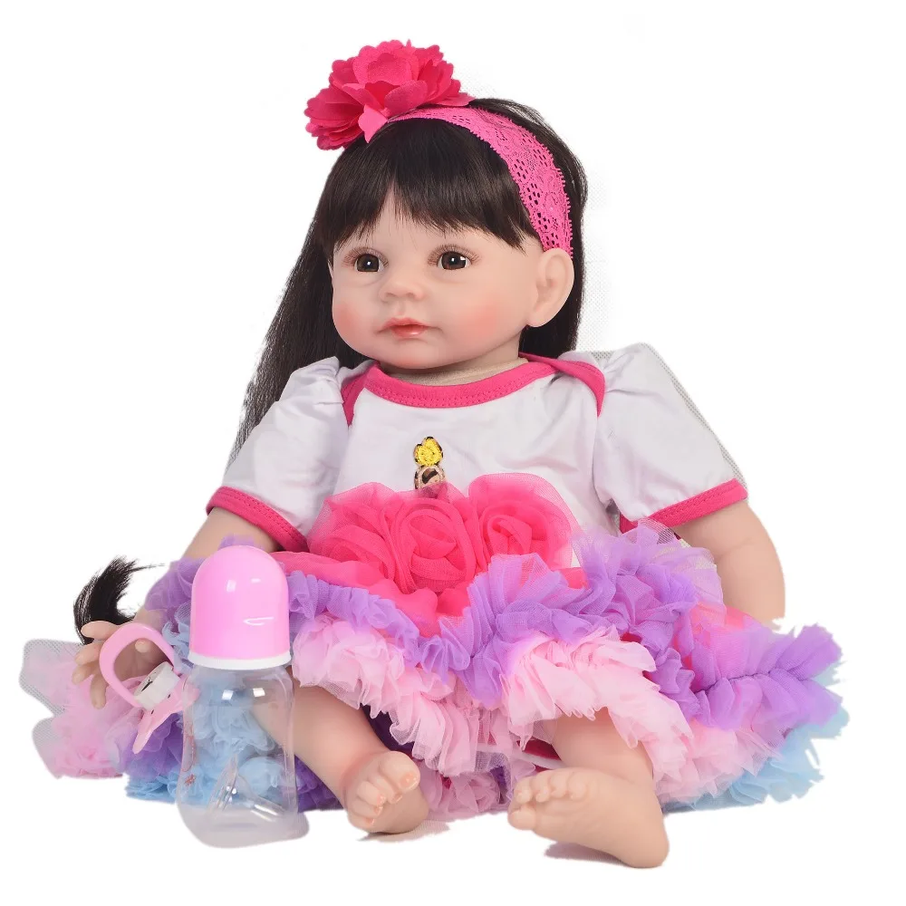 55 см кукла силиконовая ручной работы Reborn Baby 22 &quotигрушка bonecas новорожденная