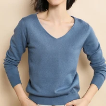 Габерли толстый мягкий кашемировый большой свитер с v-образным вырезом и пуловеры для женщин осень зима джемпер свитер женский Топ вязаный бренд