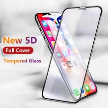 Новинка 5D изогнутое полное покрытие закаленное стекло для iPhone 7 8 X XR XS Max Защита экрана для iPhone 8 7 6 6s Plus защитная пленка