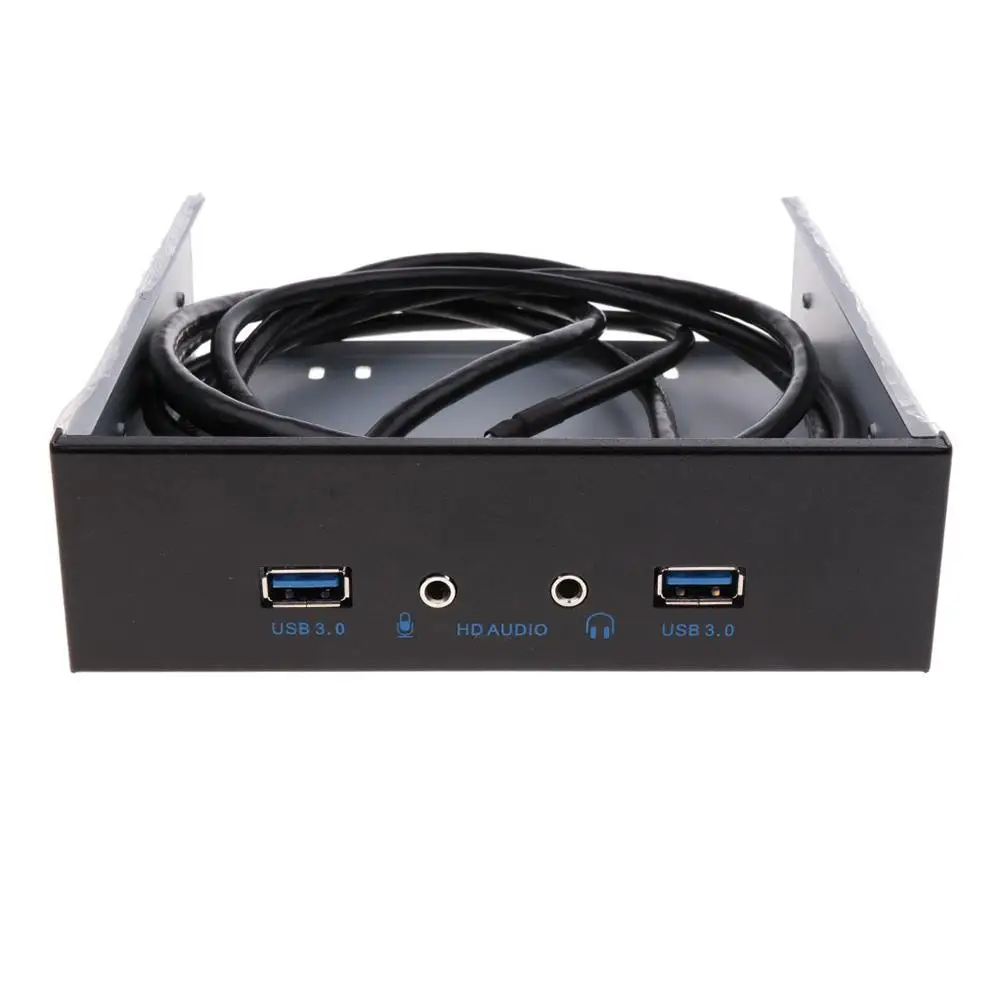 USB3.0 + HD-AUDIO 2 ميناء محوري إخراج الصوت قرص مرن التوسع الجبهة لوحة