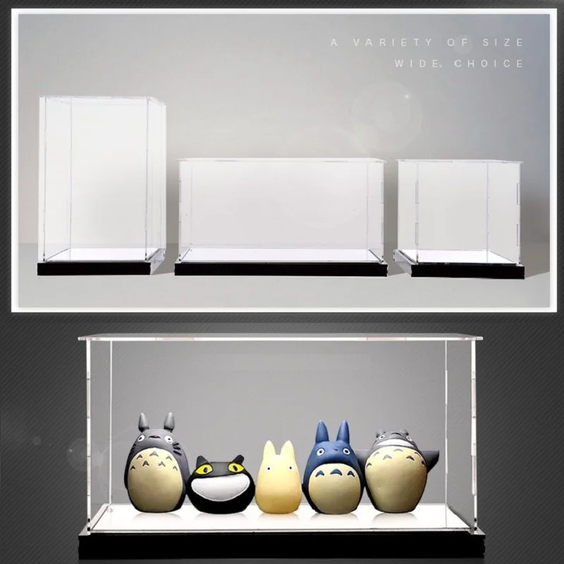 

40X20X20CM High transparent acrylic display box Garage Kit Clay Model Cover Customized toy dustproof box