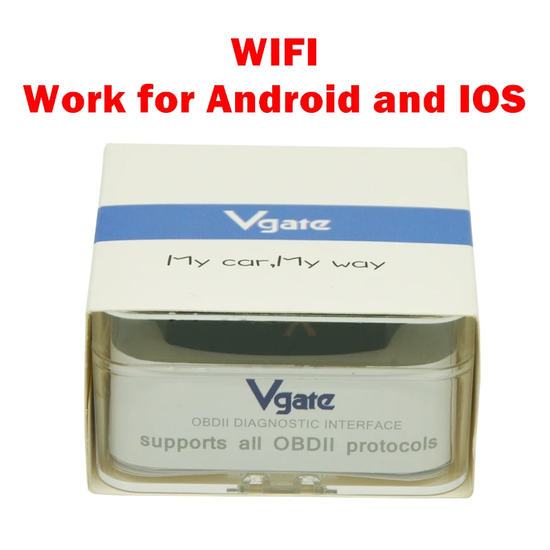 Новое поступление Vgate iCar pro ELM327 настоящий 2,1 OBD диагностический инструмент Bluetooth/wifi Автоматический Режим сна/Пробуждение для Android и IOS - Цвет: WIFI