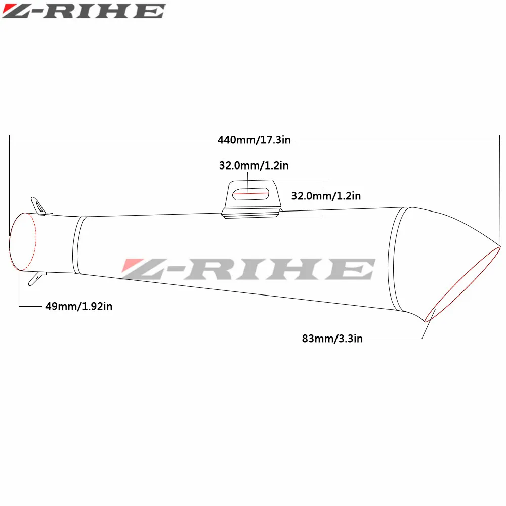 Универсальный мотоцикл скутер изменение Escape глушитель труб Обложка для Yamaha YZF R6 FZ1 FZ6 fz800 XJ6 XT 660 р mt125 MT09